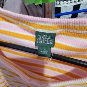 Striped crop top
